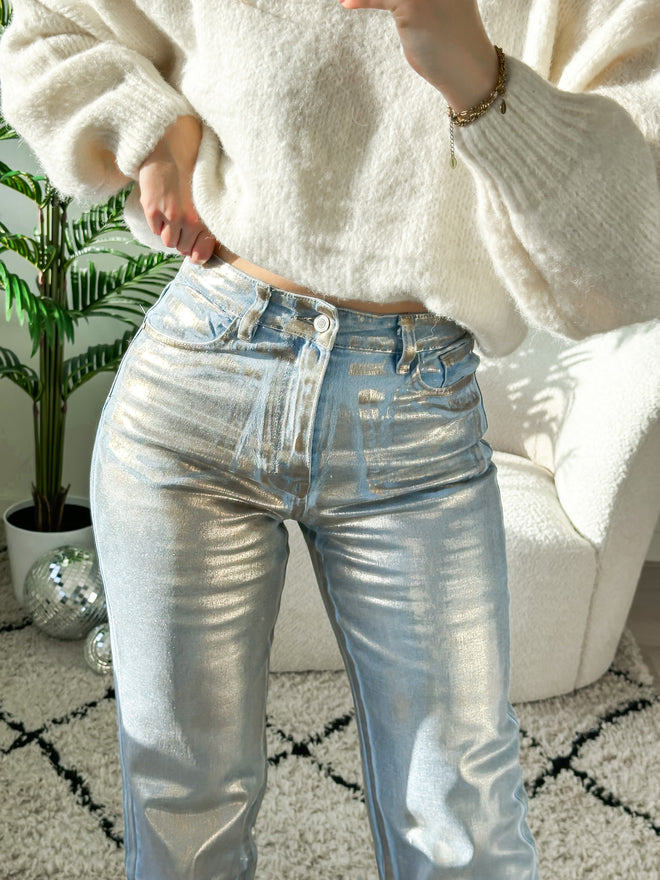 Stretch - Chloë straight jeans light denim