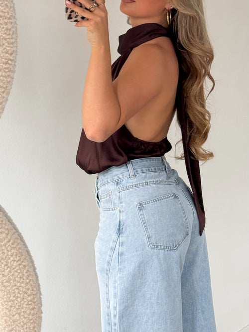 Femke top brown