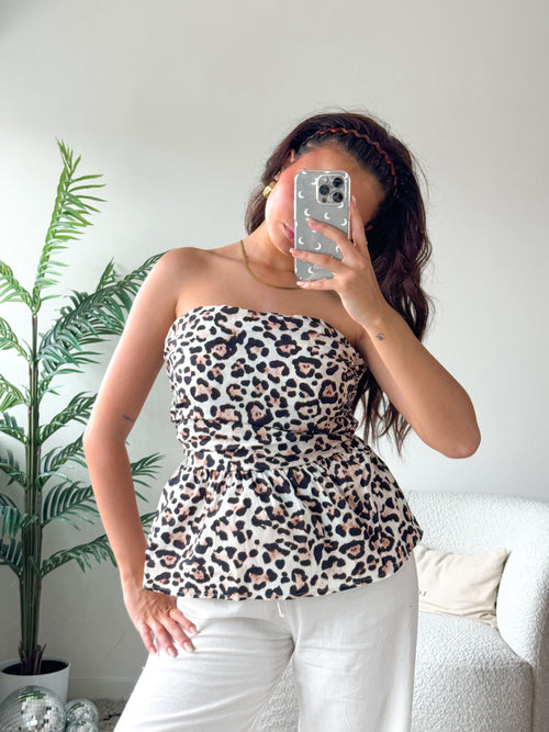 Rosa top leopard