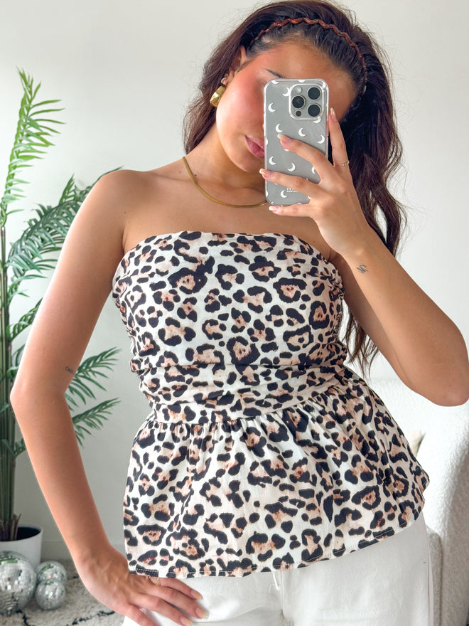 Rosa top leopard