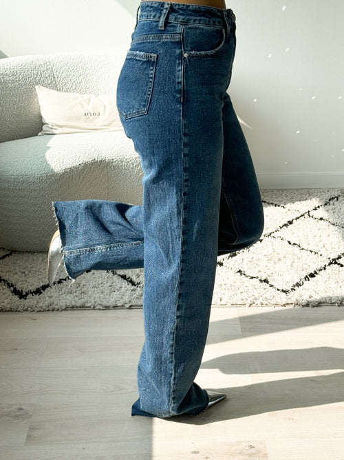 PRE-ORDER Tall - Stretch - Ayla wide jeans dark denim