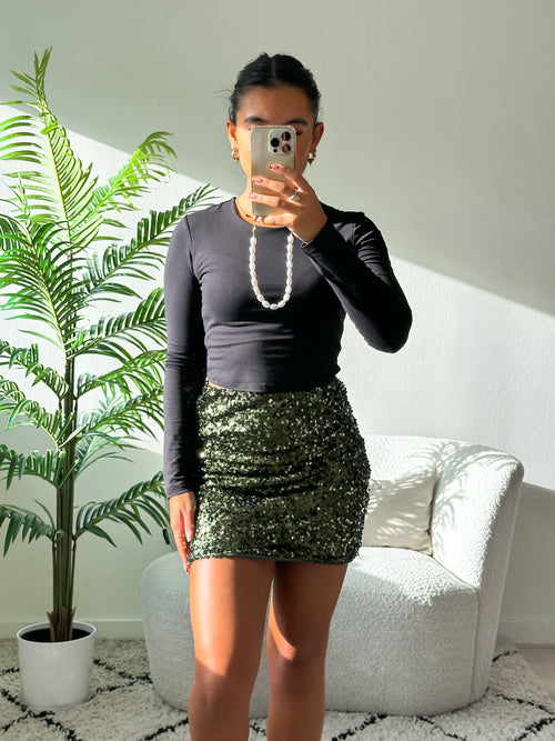 Izzy skirt army green