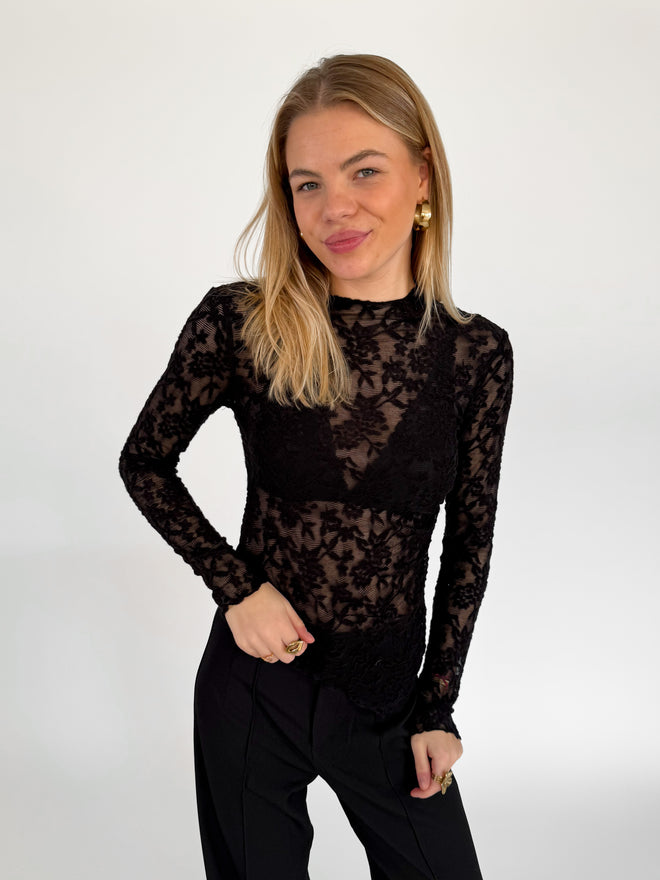 Fleur top black