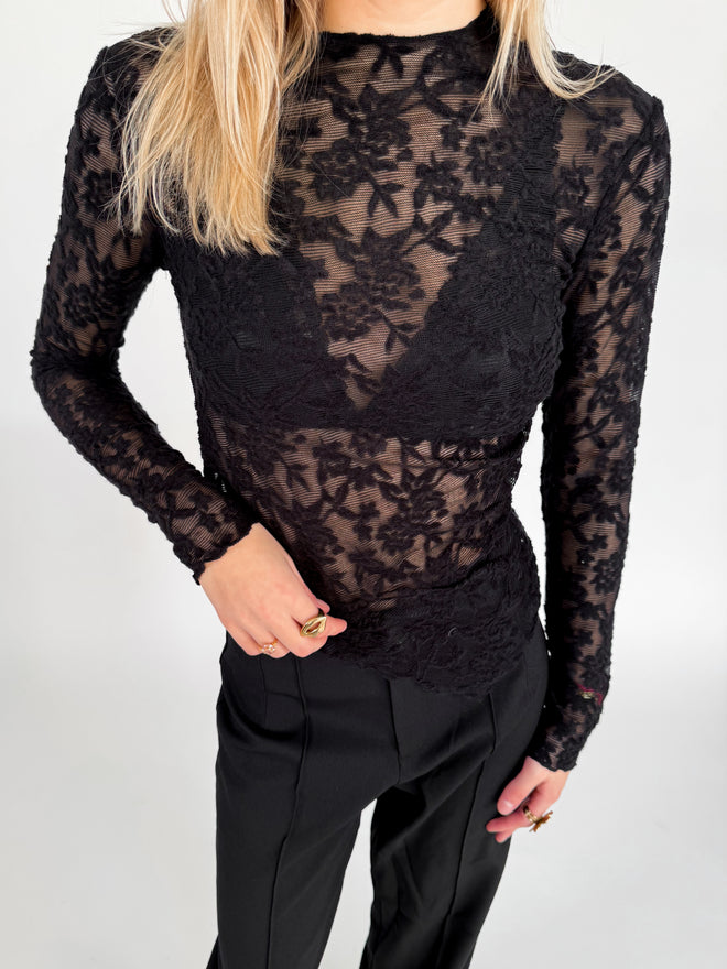 Fleur top black