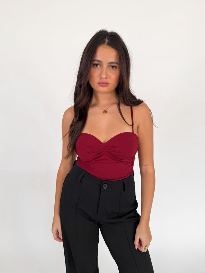 Chloe bodysuit bordeaux