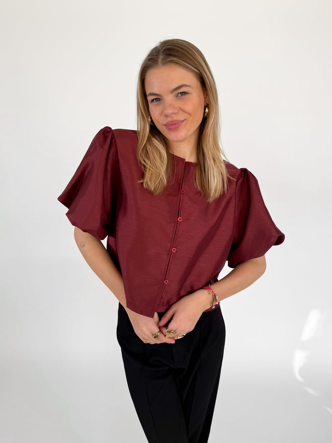 Leena top bordeaux