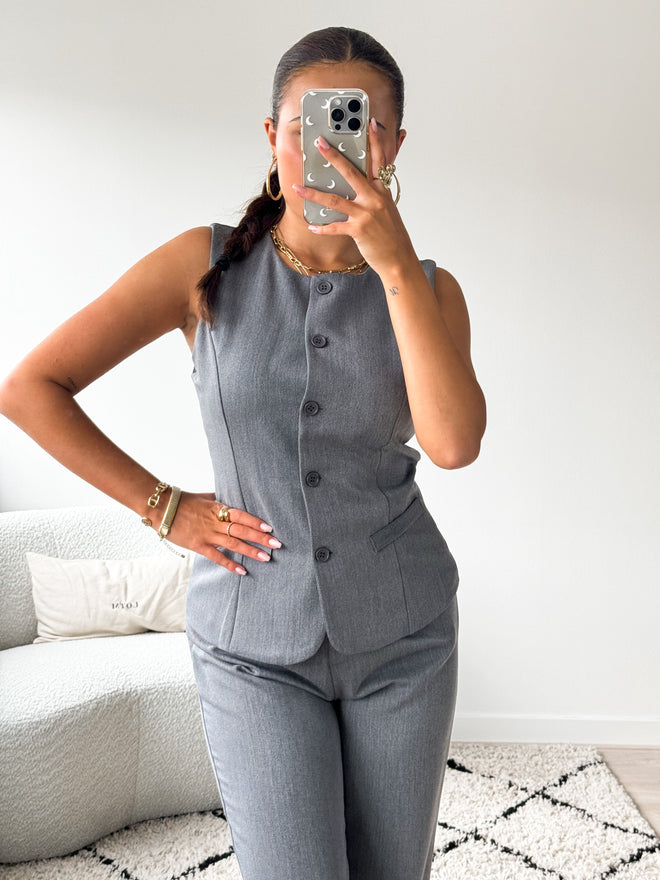 Jenny gilet grey