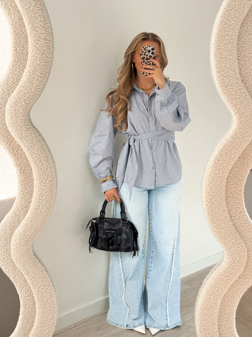 Stretch - Holly extra wide jeans light denim