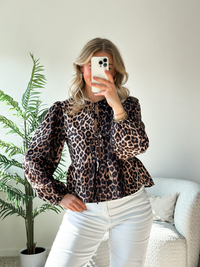 Jada blouse leopard