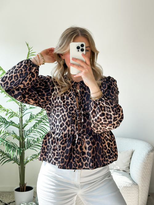 Jada blouse leopard