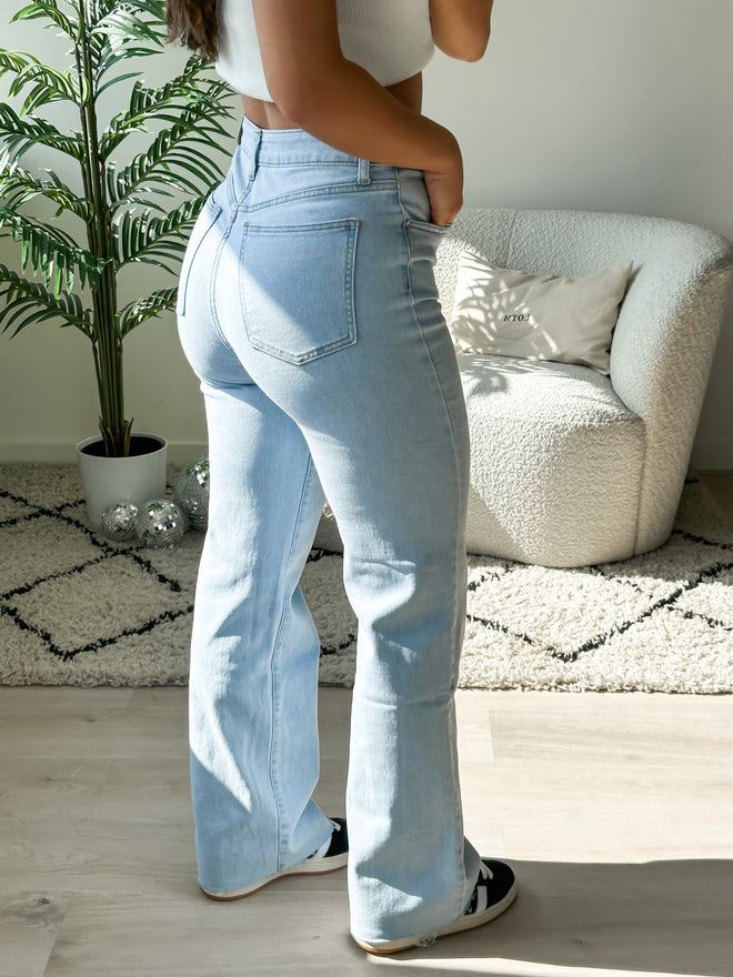 Stretch - Mila wide jeans extra light denim