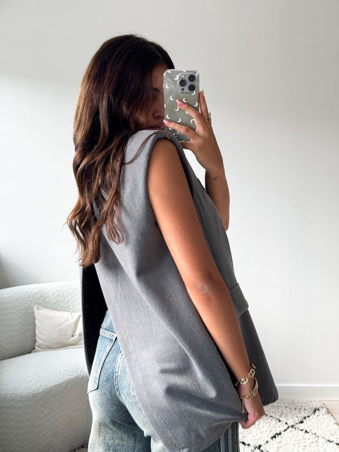 Maddie gilet grey