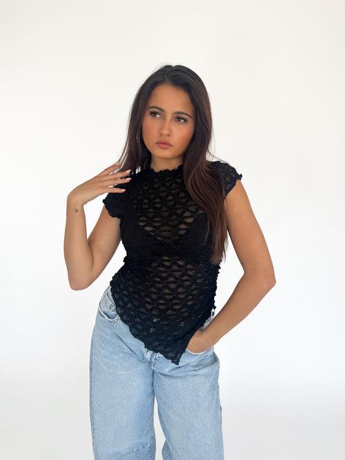 Louise top black