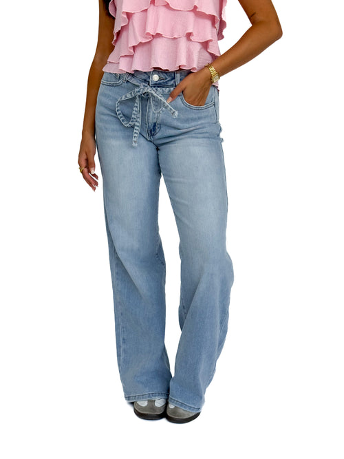 Stretch - Maeve straight jeans light denim