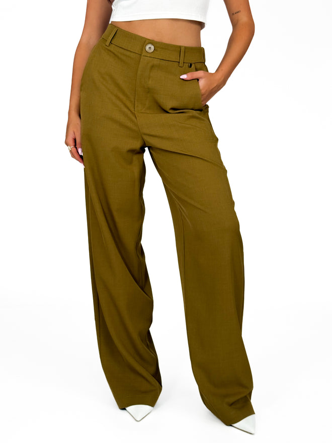 Donna pantalon olive