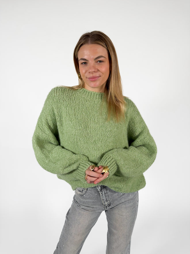 Kiki knit sage green