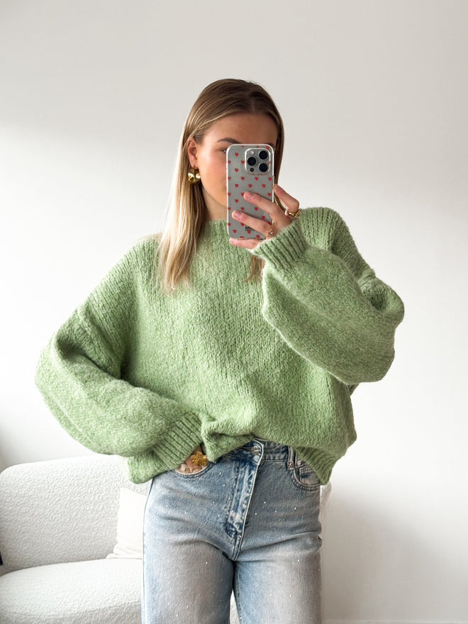 Kiki knit sage green