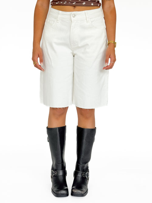 Stretch - Merel jort off-white