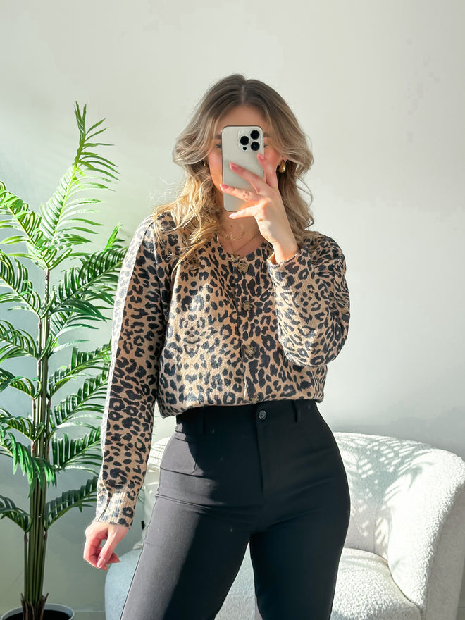 Danique knit leopard
