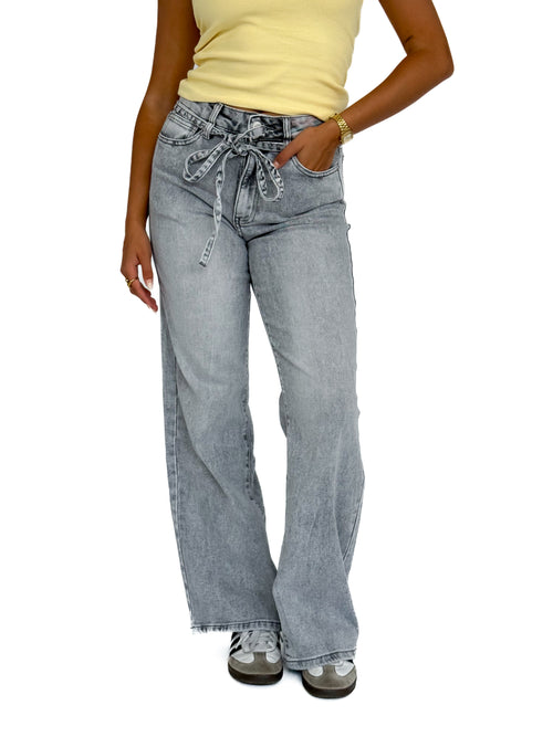 Stretch - Maeve straight jeans light grey