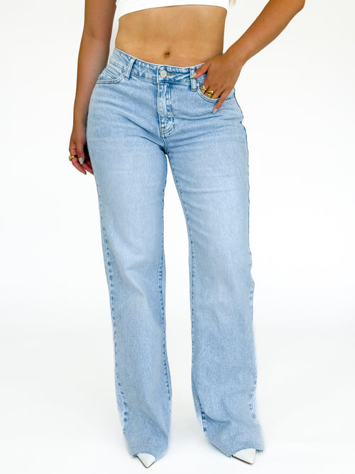 Tall - Stretch - Liv wide jeans extra light denim