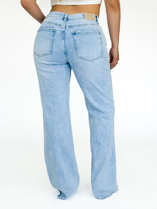 Tall - Stretch - Liv wide jeans extra light denim