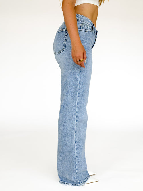 Stretch - Nora wide jeans light denim