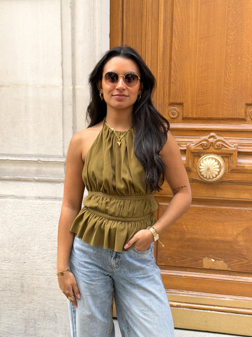 Amber top olive
