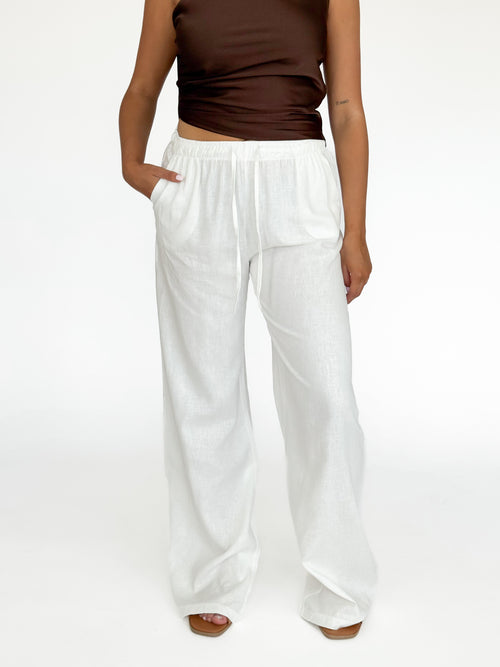 Lana linnen pants white