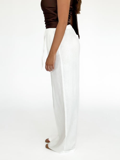 Lana linnen pants white