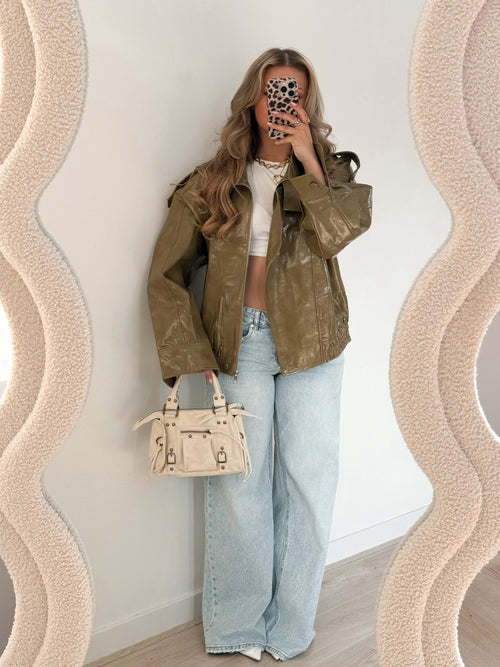 PRE-ORDER Stretch - Louise wide jeans light denim