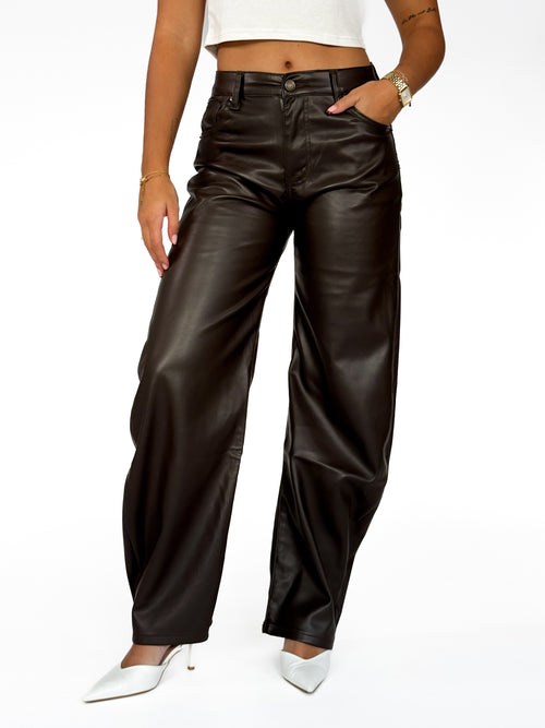 Petite - Kate balloon pants brown