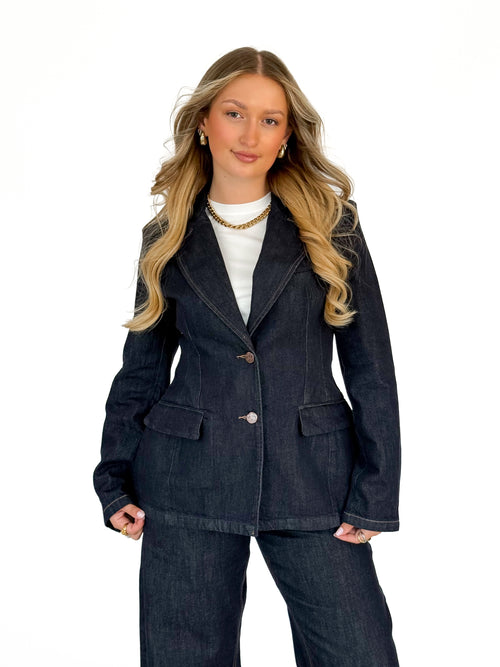 Manou blazer navy blue