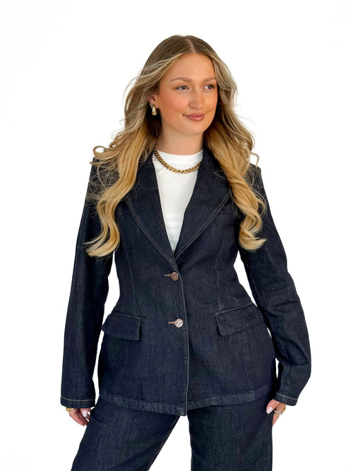 Manou blazer navy blue