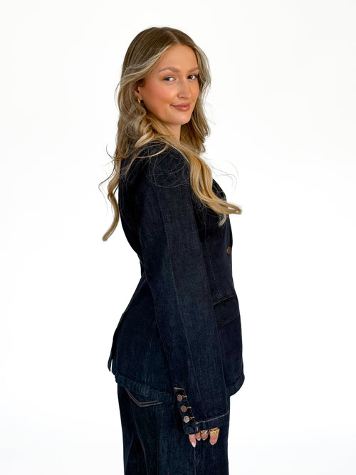 Manou blazer navy blue
