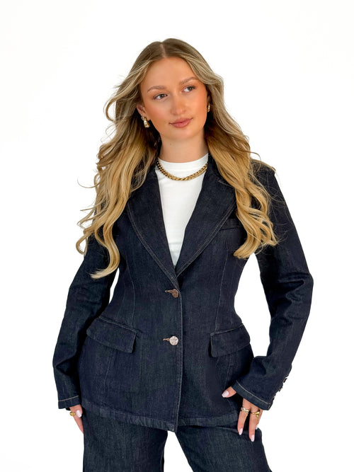 Manou blazer navy blue