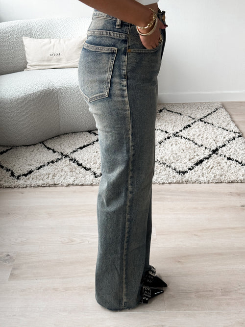 Stretch - Senna wide jeans vintage denim