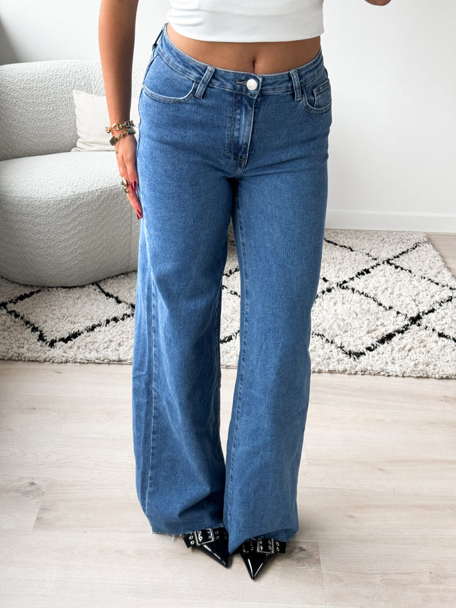 Stretch - Esmee wide jeans dark denim