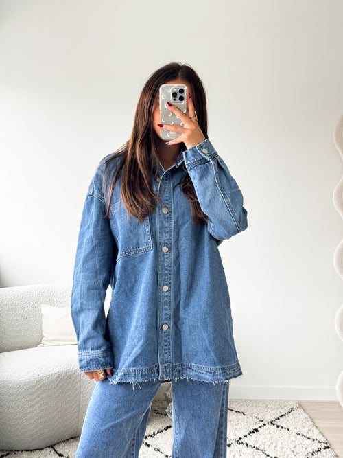 Yara blouse dark denim