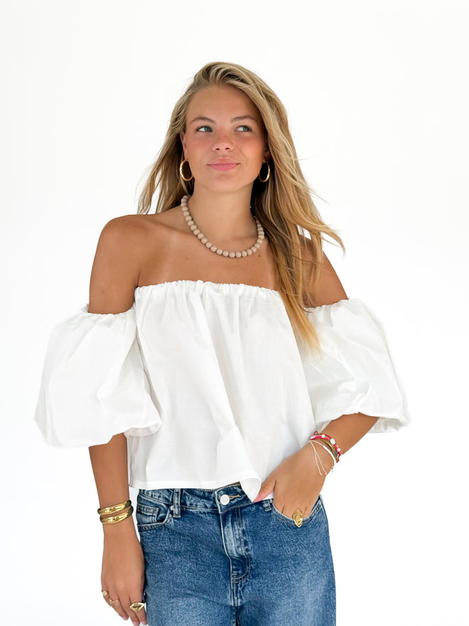 PRE-ORDER Carlijn top white