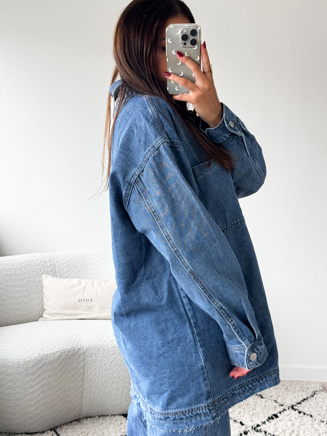 Yara blouse dark denim