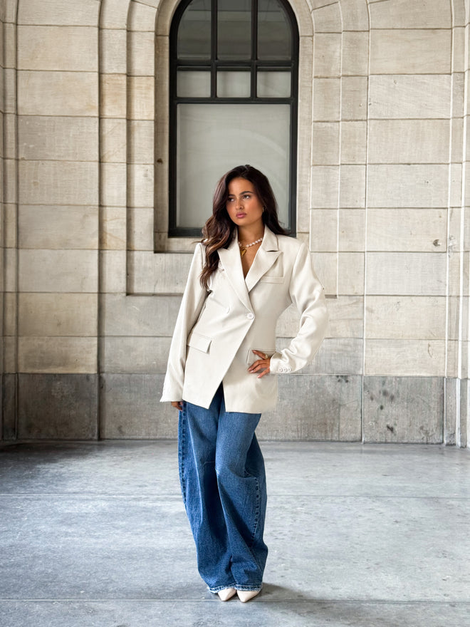 Nura blazer crème