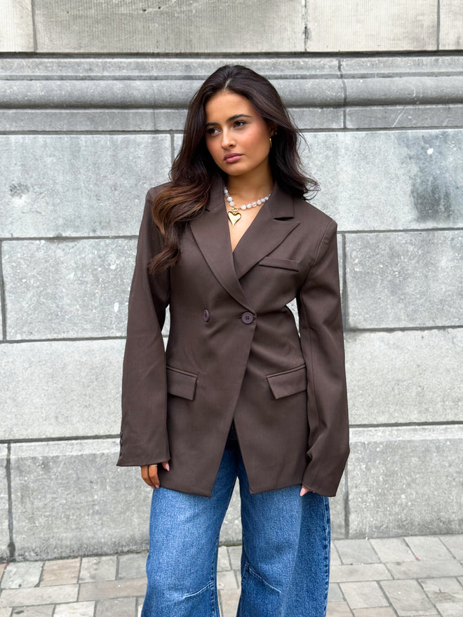 Nura blazer brown