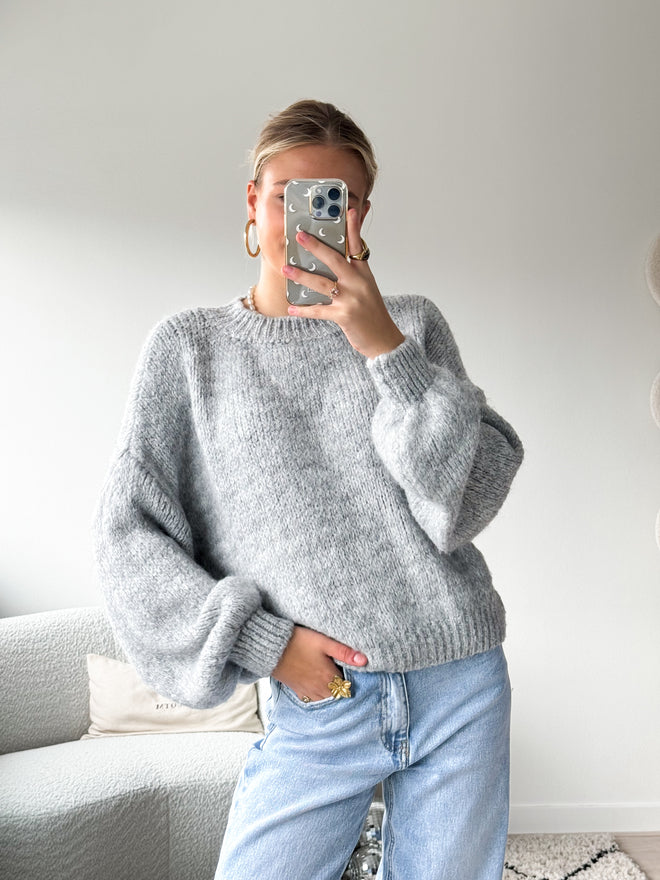 Kiki knit light grey