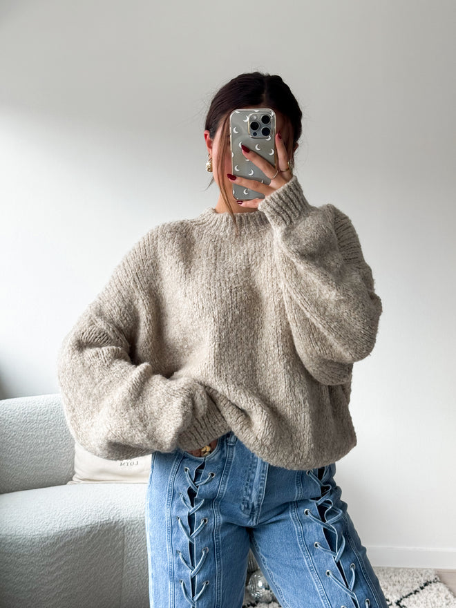 Kiki knit taupe