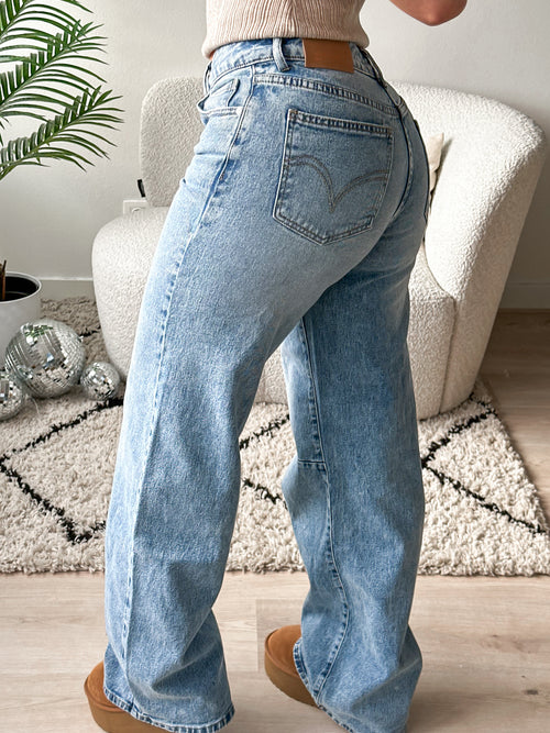 Stretch - Benthe baggy jeans mid denim