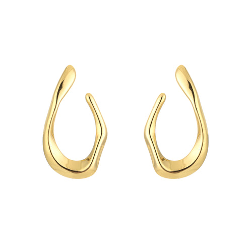 Rosa earrings gold