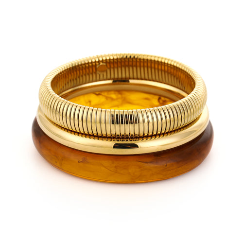 Noor bracelet gold-brown