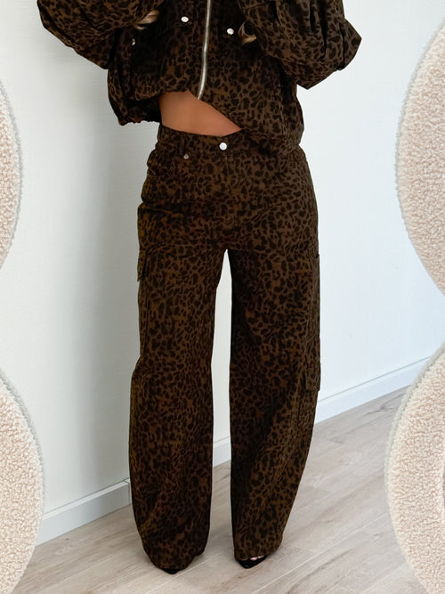 Chrissy jeans leopard
