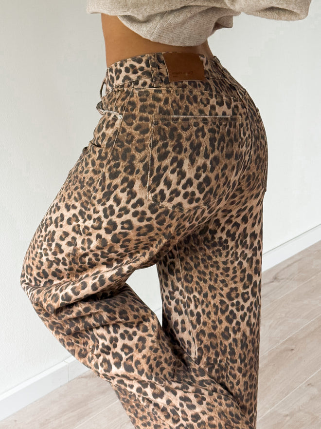 Stretch - Chloé balloon jeans leopard